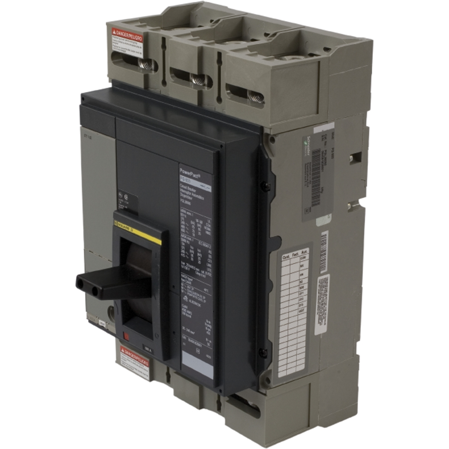 PJL36080 Molded Case Circuit Breaker, 800 Amp, 3 Pole, 600V