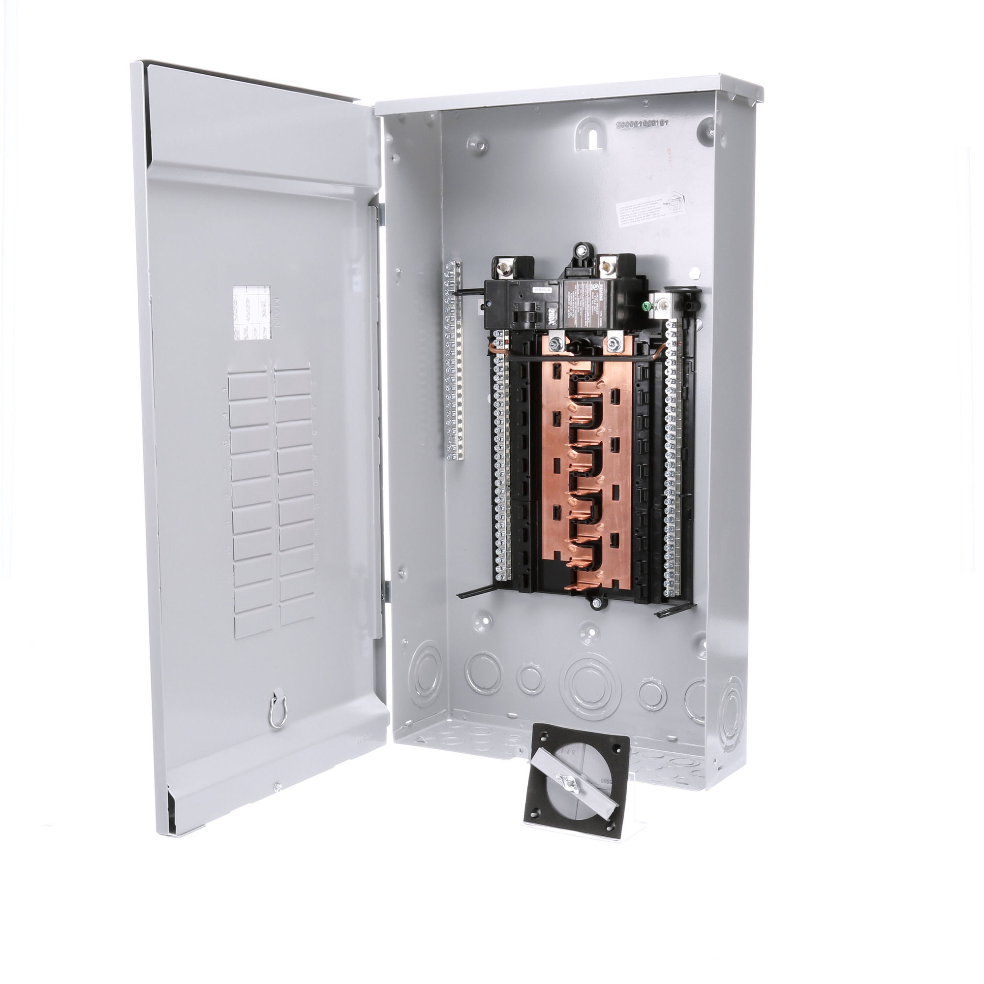 PW2040B1200CU PL Series Single Phase Main Breaker Load Center, 120/240 V AC, 200 A, 22 kA Interrupt