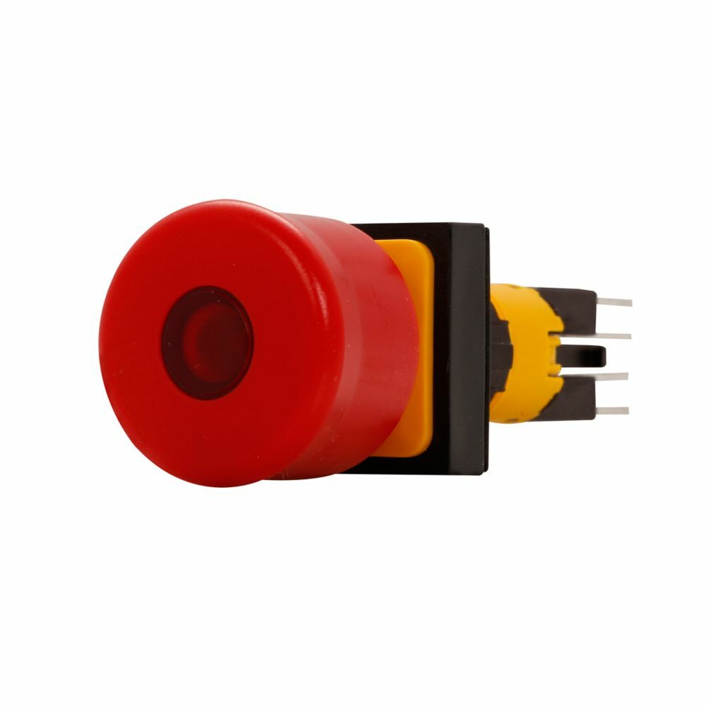 Q25LPV RMQ-16 Modular Pushbutton, 16.2 mm, Mushroom Head Operator, Red