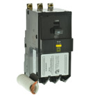 Mini circuit breaker, QO, 50A, 3 pole, 208Y/120VAC, 10kA, 6mA grd fault A, pigtail, bolt on mount
