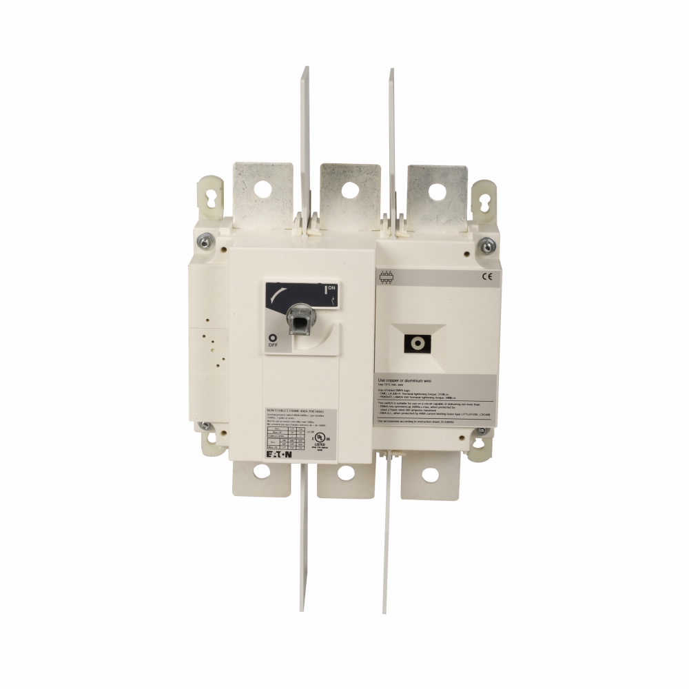 R9E3400U E-Frame Non-Fusible Rotary Disconnect Switch, 600 V AC, 400 A, 336 hp, 350 hp, 3 Poles