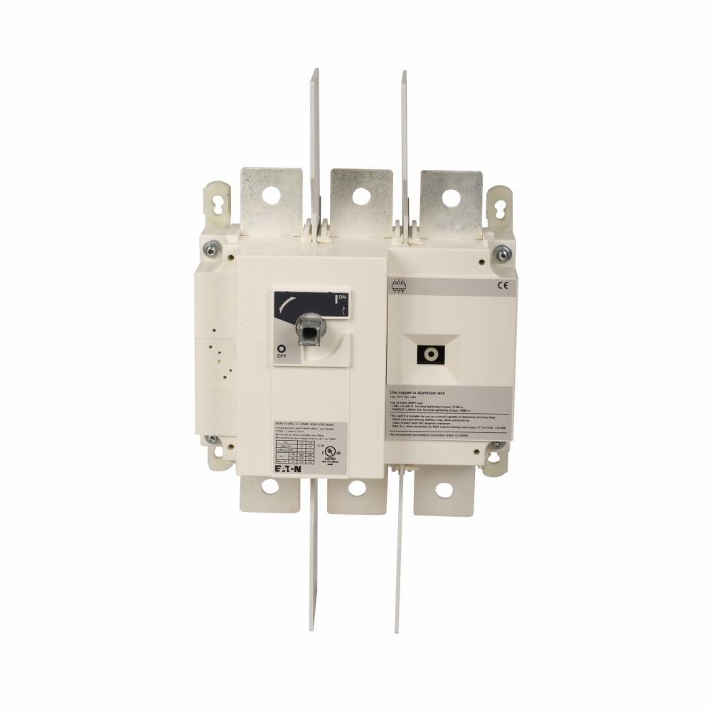 R9F3600U F Frame Non-Fusible Rotary Disconnect Switch, 600 V AC, 600 A, 336 hp, 350 hp, 3 Poles