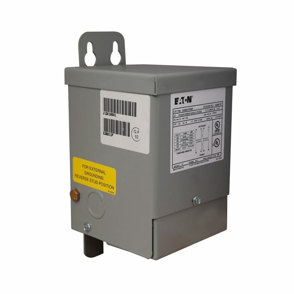 S10N06P26P Type EP Encapsulated Distribution Transformer, 120/240 V AC Primary, 16/32 VAC Secondary, 0.25 kVA Power Rating, 60 Hz, 1 Phase