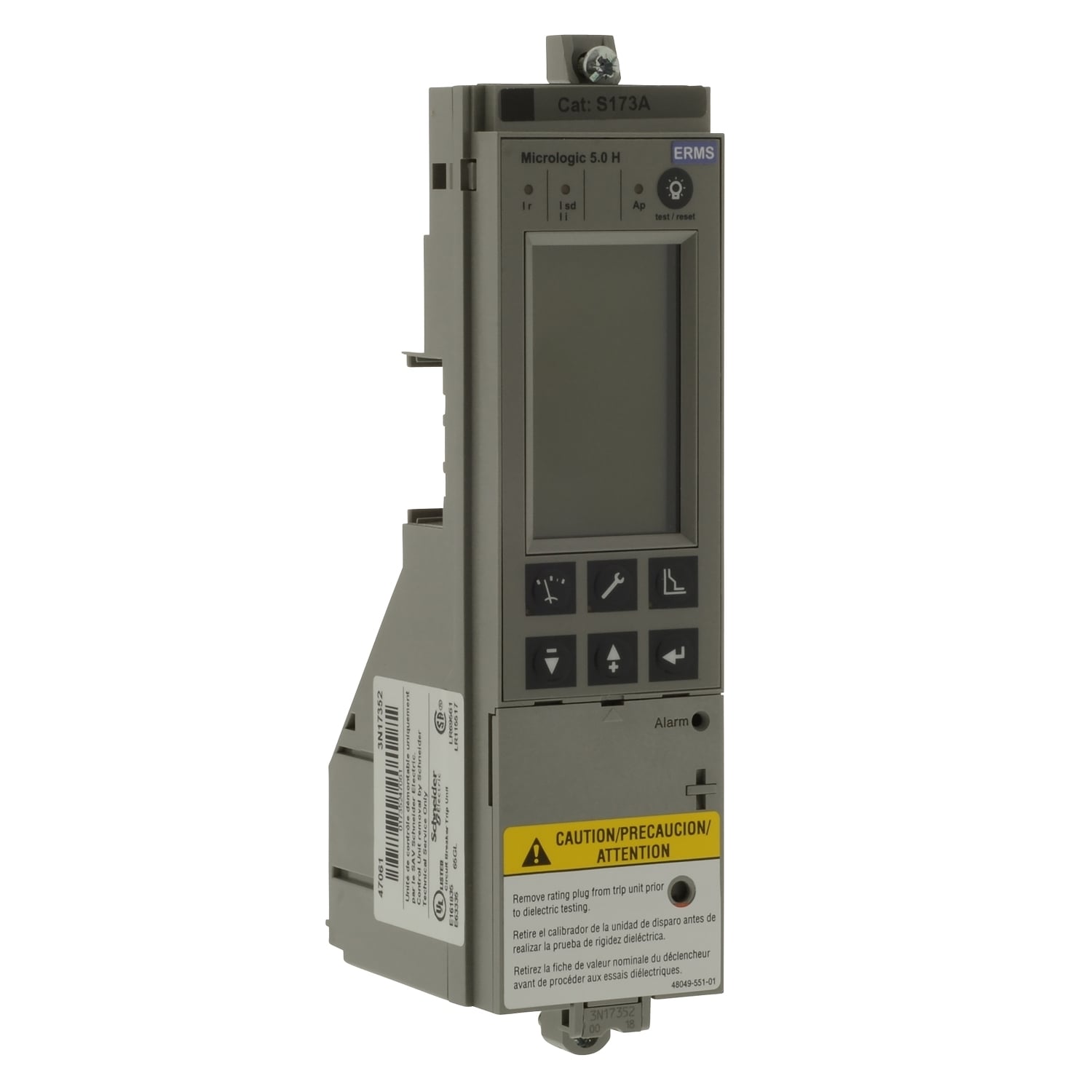S142R Micrologic 2.0A LSO Protection Field Installable Breaker Trip Unit, M/P/R/NT/NW Frame, For Use With Class 0216 PowerPact M, P and R-Frame and Compact NS630b, NS3200 Circuit Breaker