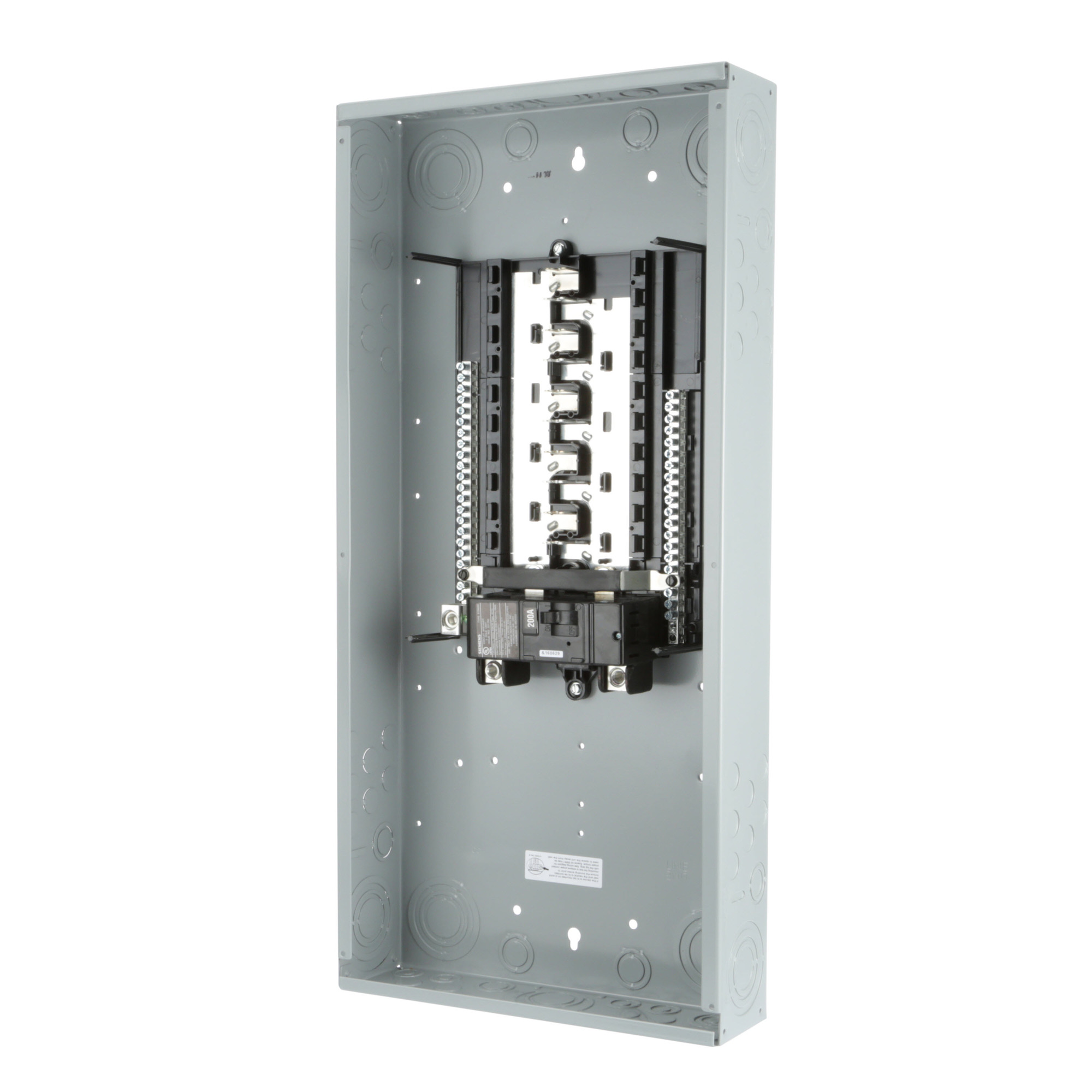 S2040B1200 ES Series Single Phase Main Breaker Load Center, 120/240 V AC, 200 A, 22 kA Interrupt