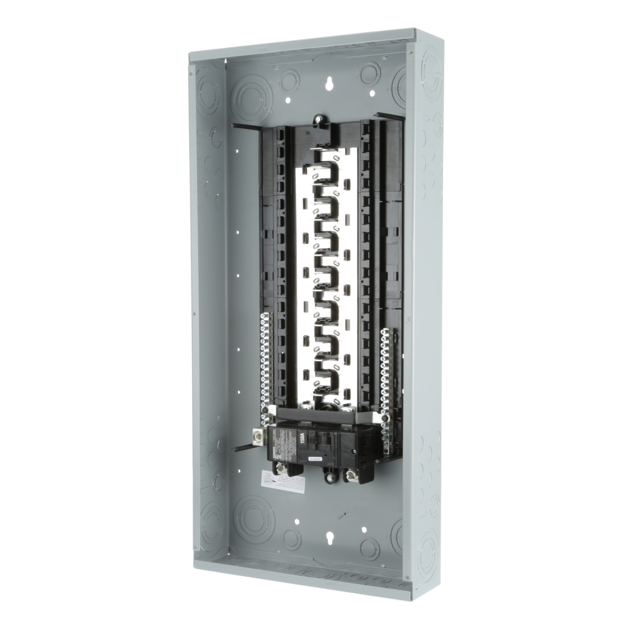 S3030B1150 ES Series Single Phase Main Breaker Load Center, 120/240 V AC, 150 A, 22 kA Interrupt