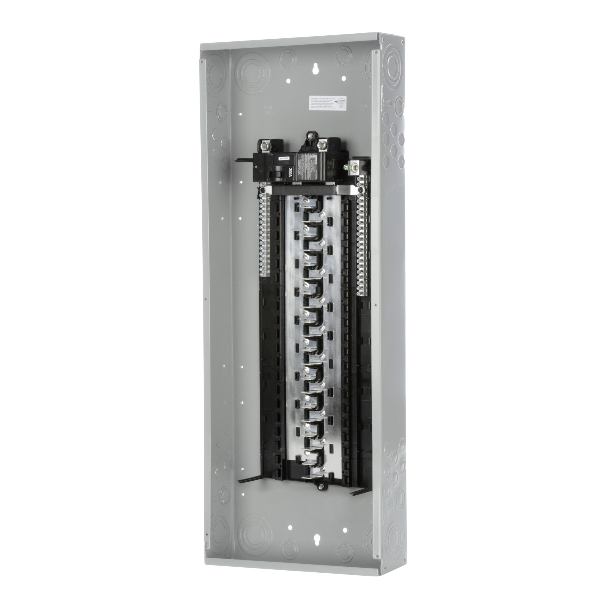 S4040B1200 ES Series Single Phase Main Breaker Load Center, 120/240 V AC, 200 A, 22 kA Interrupt