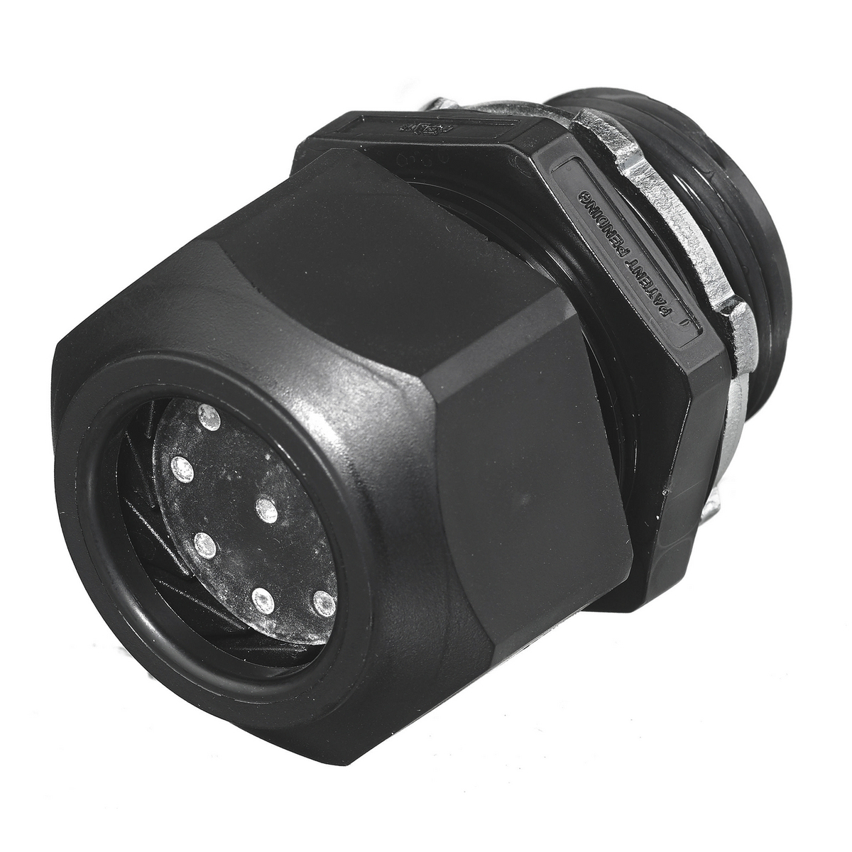 SEC75B352 Multi-Hole Cord Grip Connector, 3/4 in NPT Trade, 3 Conductors, 0.205 in Cable Openings, Nylon, Smooth