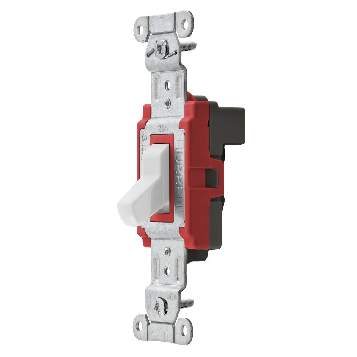 SNAP1221WNA 2-Position Commercial/Industrial Grade General Purpose Heavy Duty Standard Toggle Switch, 120 to 277 V AC, 20 A, 5540 W Power Rating, 2-Position Contact