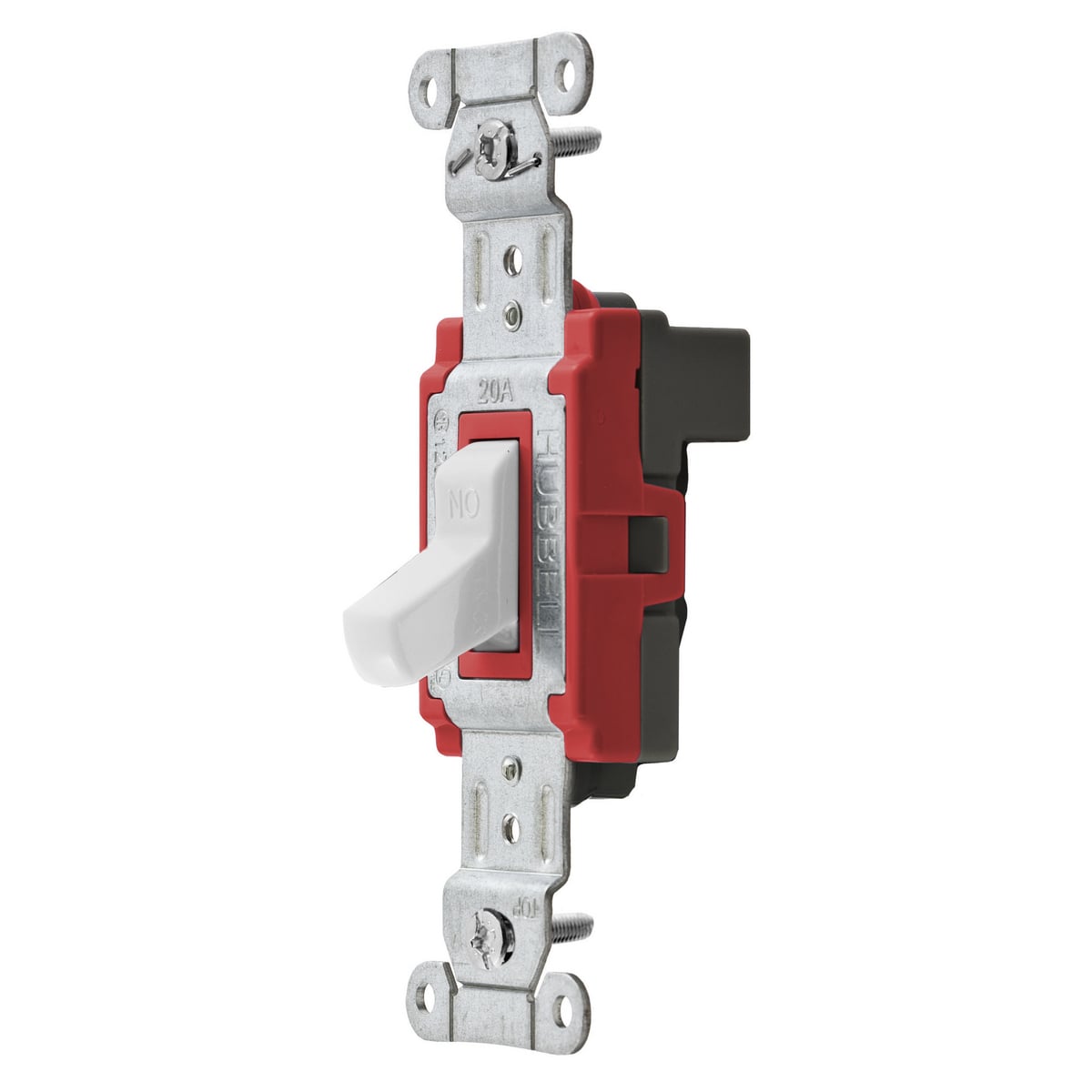 SNAP1223WNA 3-Way General Purpose Toggle Switch, 120 to 277 V AC, 20 A, 5540 W Power Rating, 2-Position Contact