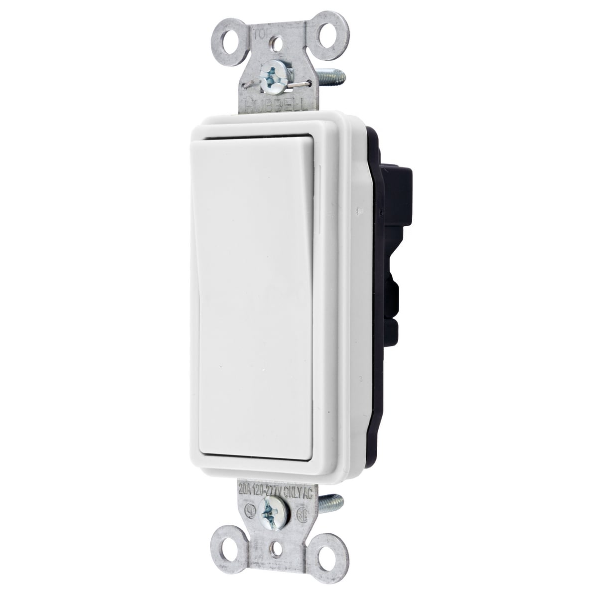 SNAP2101WNA General Purpose Heavy Duty Industrial Grade Standard Decorator Switch, 120 to 277 V AC, 15 A, 4155 W Power Rating, 2 Position Contact
