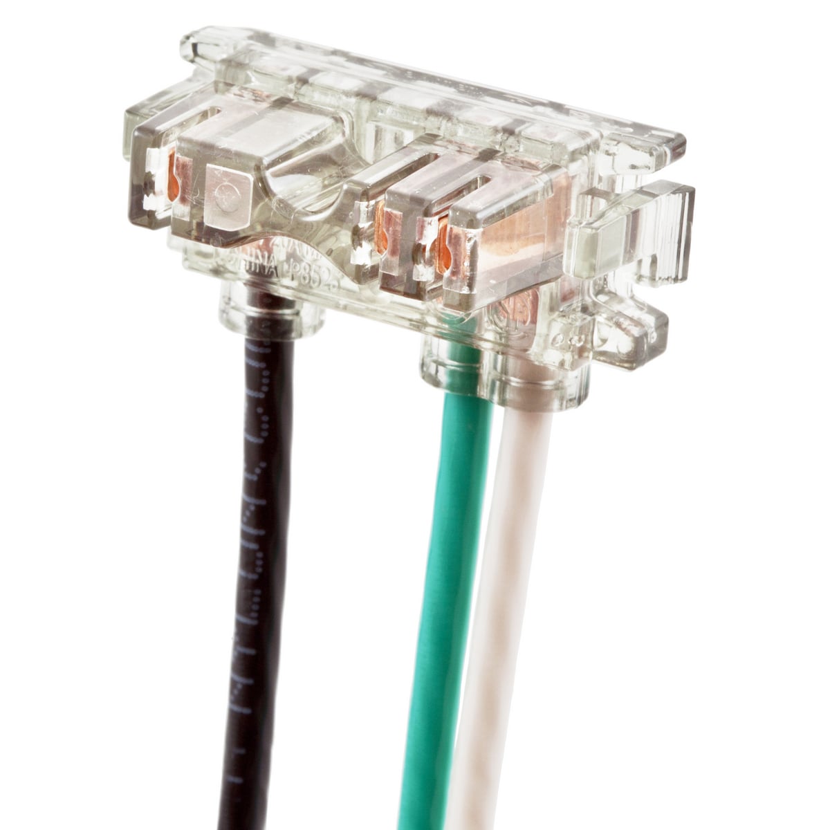 SNAP2RNA Grounding Quick-Connection Standard Cord Mount Pigtailed Terminal, 12 AWG Stranded Wire, Polycarbonate