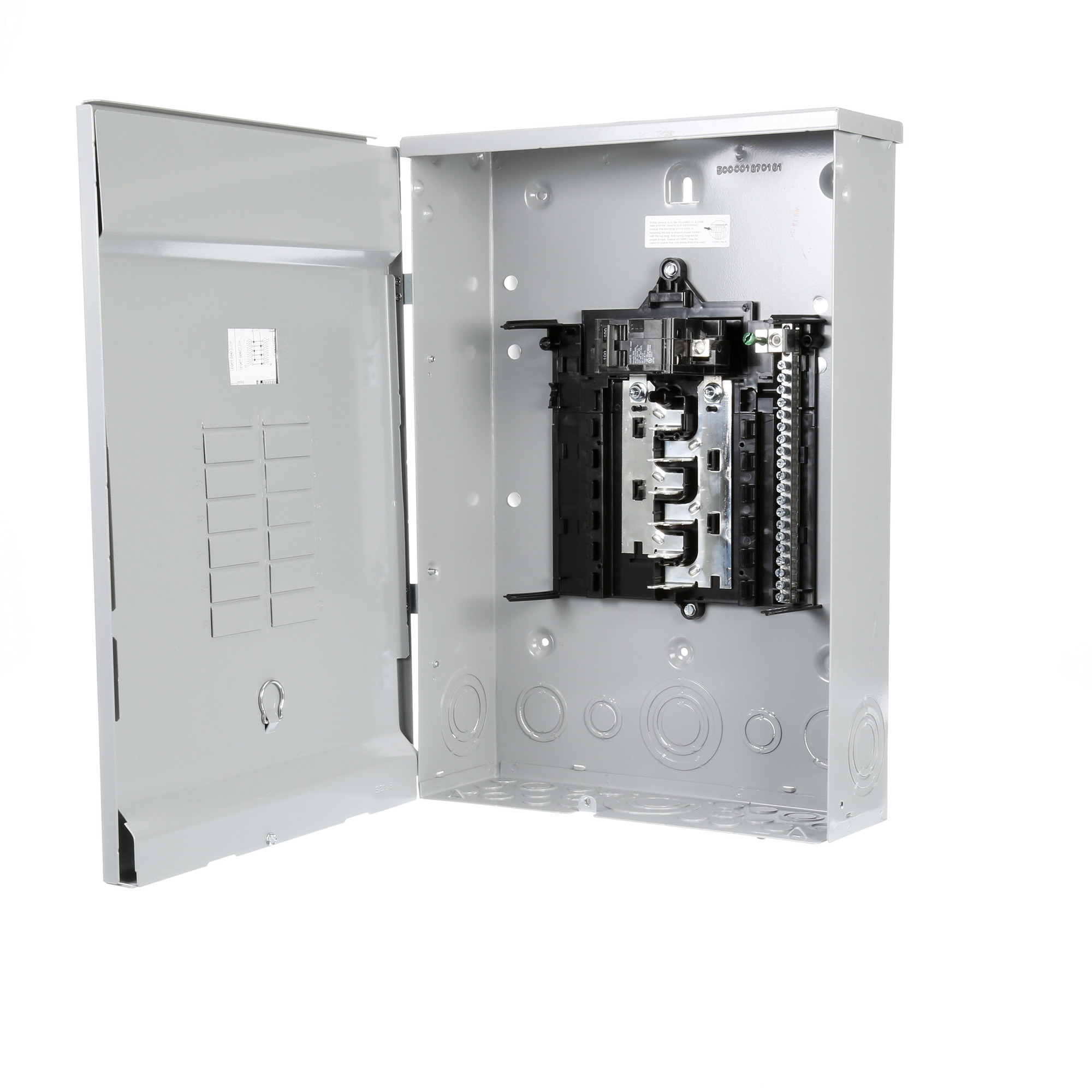 SW1224B1100 ES Series Single Phase Main Breaker Load Center, 120/240 VAC, 100 A, 22 kA Interrupt