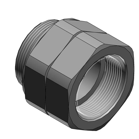 SWA-M32-13 PMA Swivel Adapter With Thread Edge Protection, M32x1.5, Brass, Nickel Plated