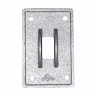 Eaton Crouse-Hinds series Condulet FD switch cover, Malleable iron, Hot dip galvanized finish