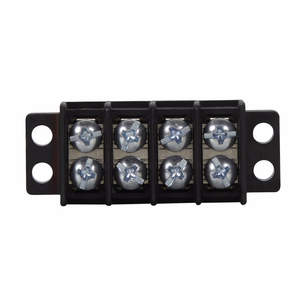 TB100-05SP Double Row Terminal Block Strips and Barrier Block, 300 V, 30 A, Black