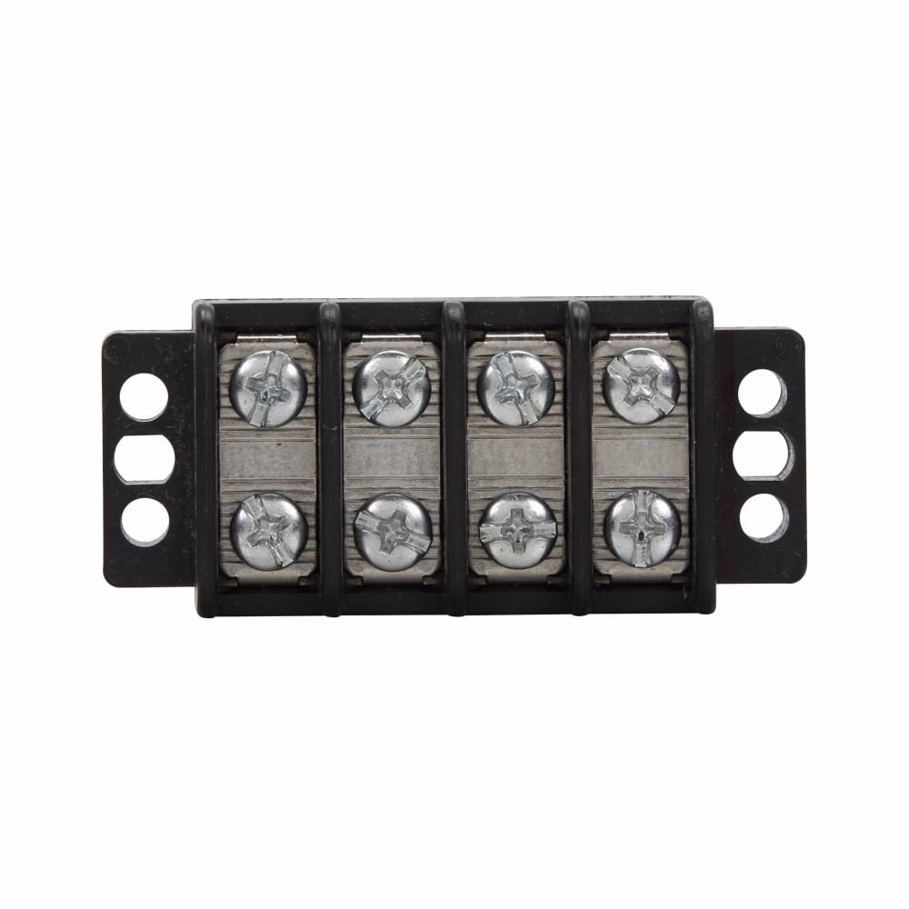 TB200-20SP Double Row Terminal Block Strips and Barrier Block, 300 V, 30 A, Black
