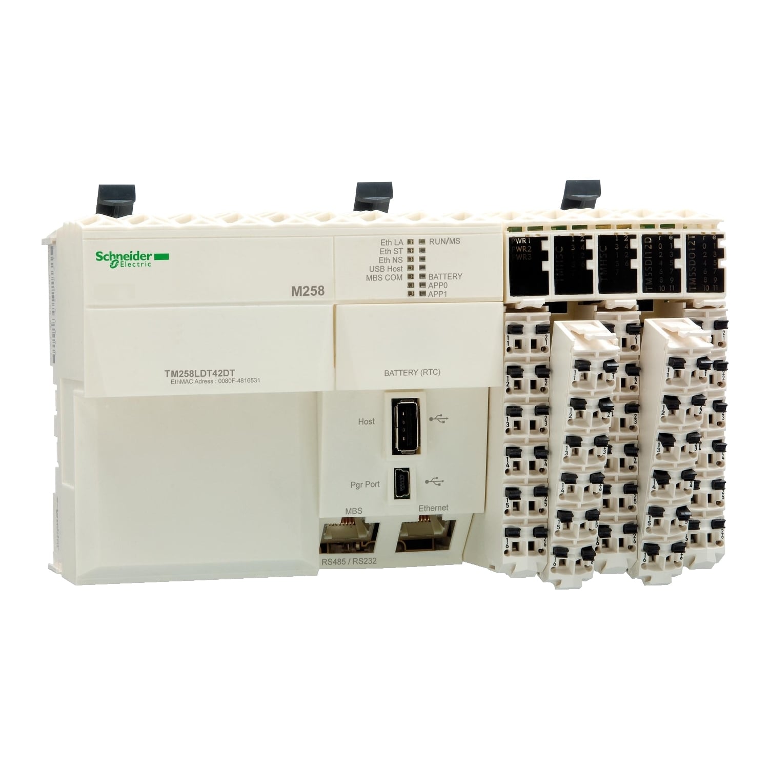 TM258LD42DT Modicon Logic Controller, 24 V DC, 4 mA, 26 Inputs, 16 Outputs