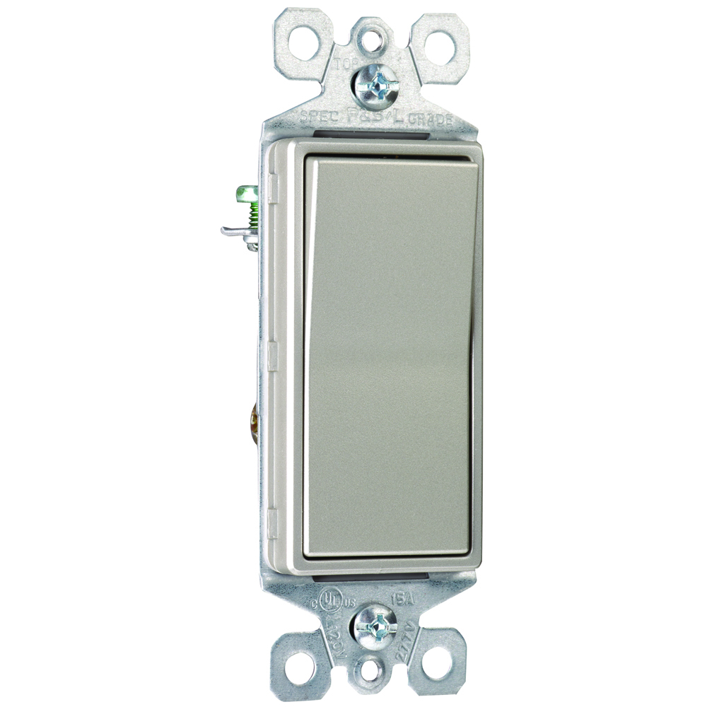 TM873NICC10 Radiant TradeMaster 3-Way Decorator Switch, 120/277 V AC, 15 A