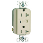 Tamper-Resistant Extra Heavy-Duty Surge Protective Duplex Receptacle, Light Almond