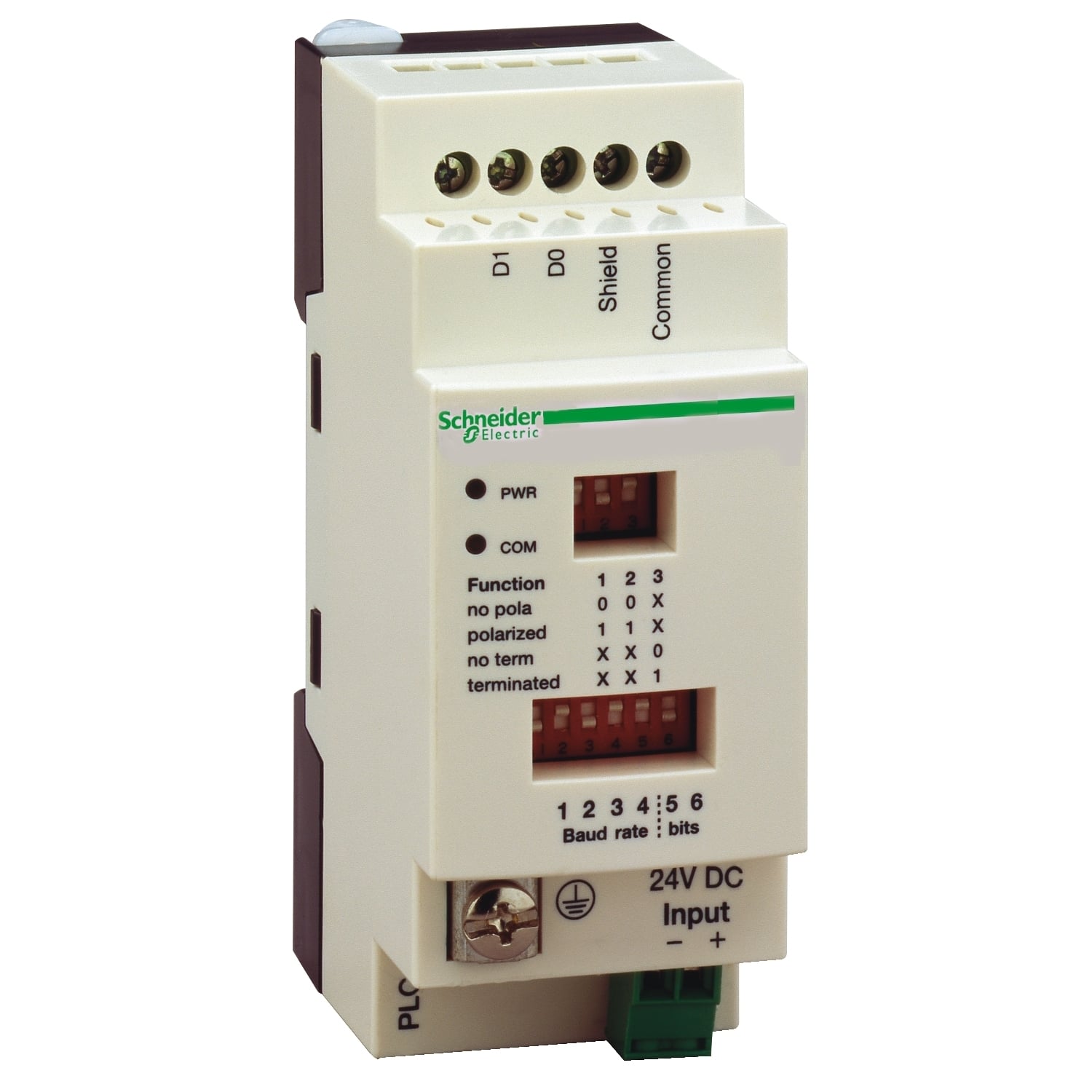 TWDXCAISO Modicon M258 TWIDO Serial Link Tap Isolation Box, 24 V DC