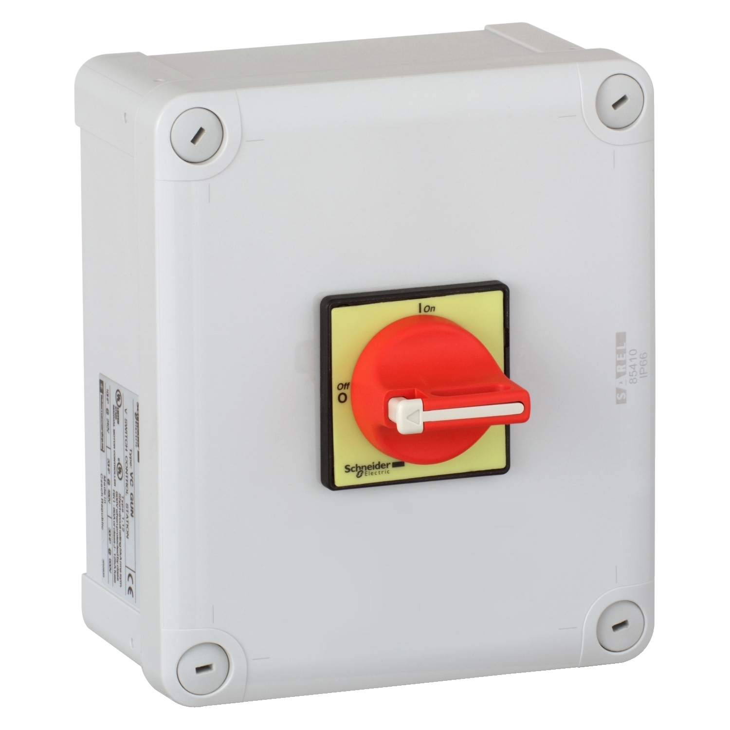 VC4GUN TeSys Vario Emergency Stop Enclosed High Performance Standard Disconnect Switch, 690 V AC/DC, 63 A, 3 Poles