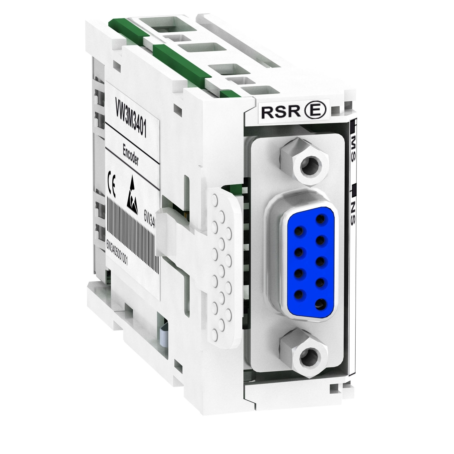 VW3M3401 Lexium Interface Card, For Use With Lexium 32, 32M Resolver Encoder and Motor Encoder, (1) Female Connector, 9-Pin