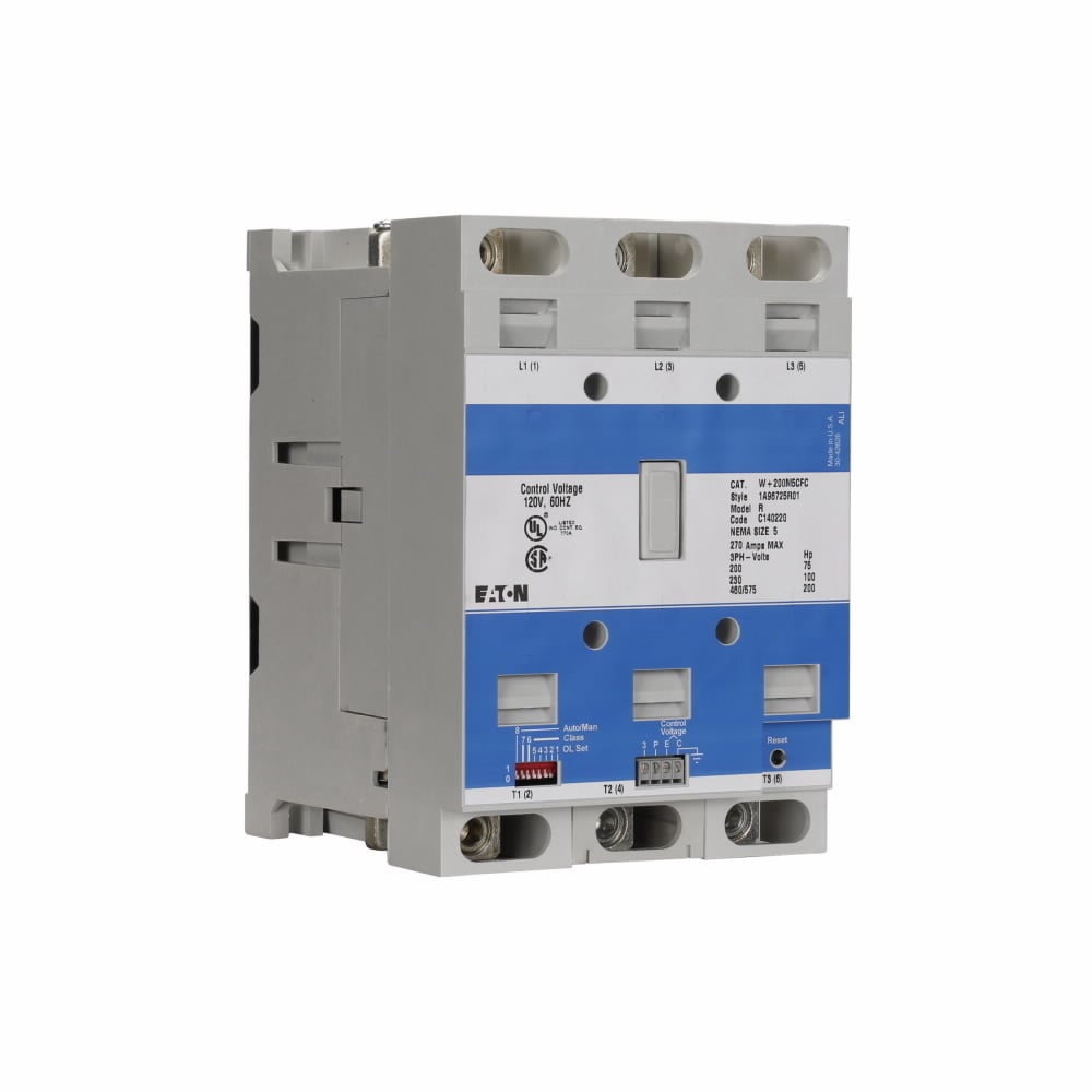 W+201K6CF Advantage Full Voltage Magnetic Non-Reversing NEMA Contactor, 110/120 V AC V Coil, 540 A, 3NO Contact, 3 Poles