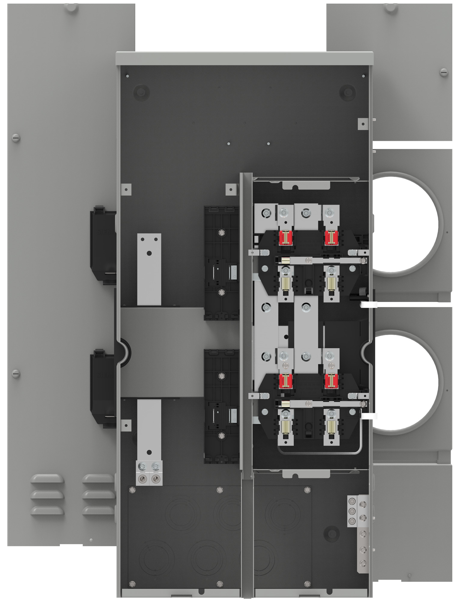 WMM21225J Power Mod Residential Meter Stack, 225 Amp, 1 Phase, Ringed, 2 Socket, UG