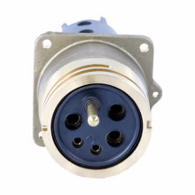 X8343-12C Quik-Loc Dust-Tight Female Receptacle, 600 VAC, 325 A, 3 W Power Rating