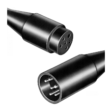 X8970-6 Shorting Male Dummy Plug With 1 ft Chain, 600 VAC, 20 A, 2 Poles, Red