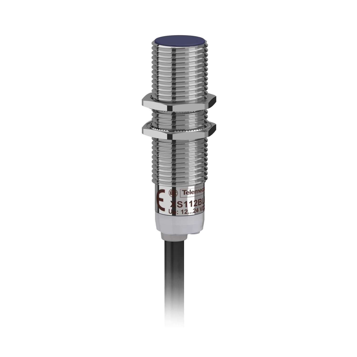 XS112B3PAL2 OsiSense XS Fixed Cylindrical Short Case Proximity Sensor With Reverse Polarity Protection, Inductive, PNP Output, 1NO Contact, 10 to 36/12 to 24 V DC