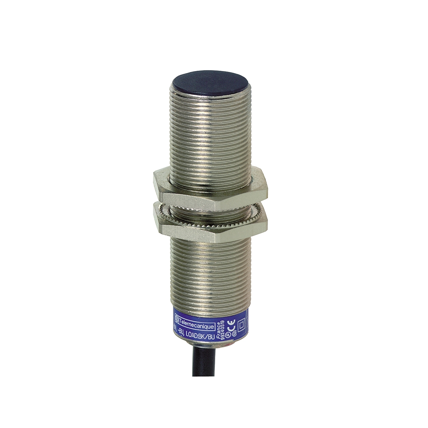 XS518B1MAL2 XS5 Fixed Cylindrical Probe Proximity Sensor, Inductive Sensing, 1NO Contact, 20 to 264 V AC/DC/24 to 240 V AC/DC