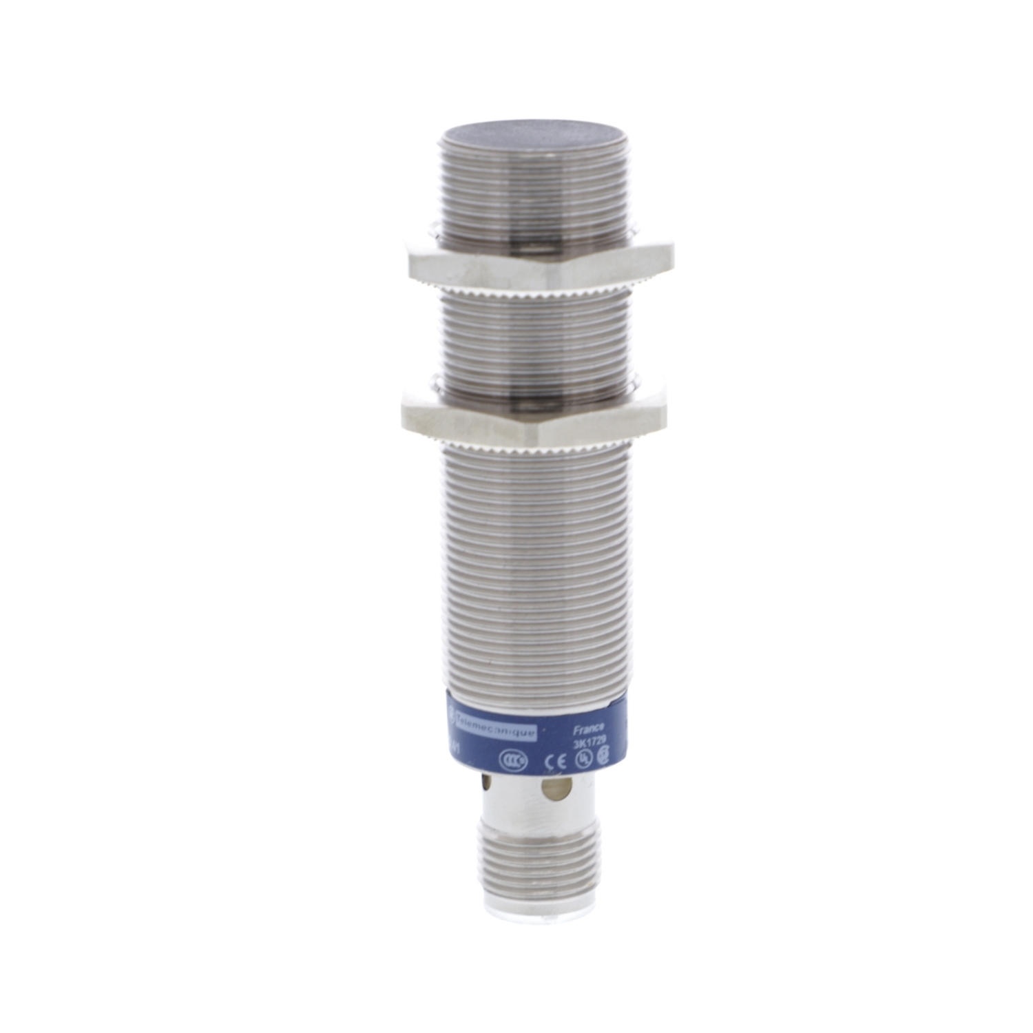 XS518BLPAM12 OsiSense XS5 Series Cylindrical Fixed Form Proximity Sensor, Inductive, PNP/Discrete Output, 1NO Contact, 12 to 48 V DC