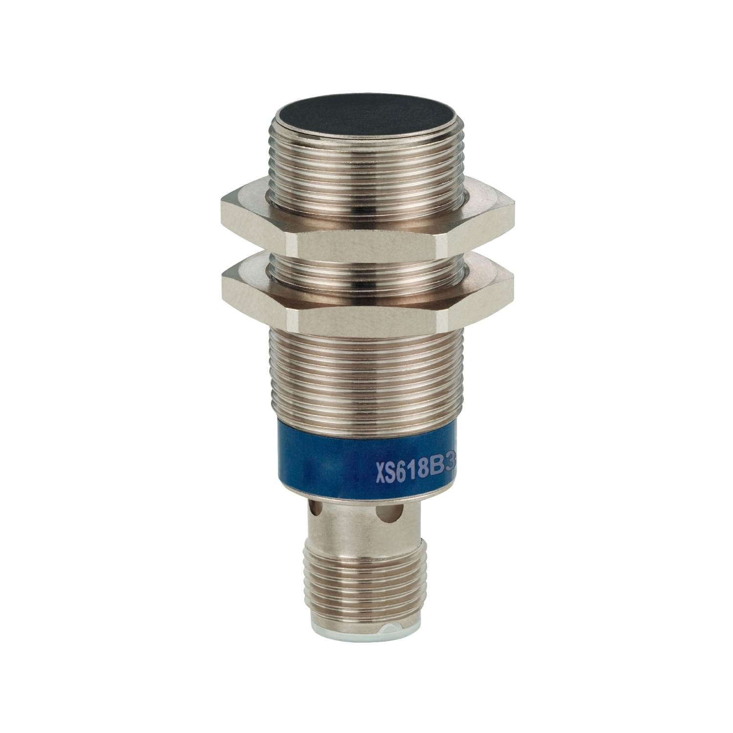 XS618B3DBM12 OsiSense XS6 Series Cylindrical Fixed Form Proximity Sensor, Inductive, Discrete Output, 1NC Contact, 12 to 24 V DC