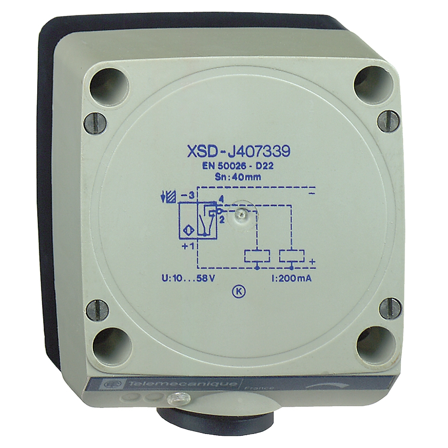 XSDH607339H7 OsiSense XS 4-Wire Fixed Non-Shielded Rectangular Inductive Proximity Sensor, Inductive, PNP/Discrete Output, 1NC-1NO Contact, 12 to 48 V DC