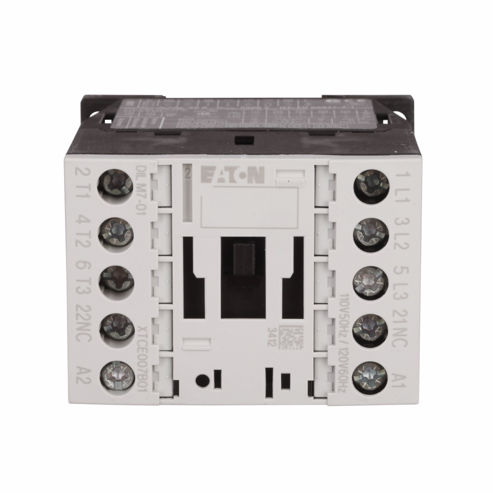 XTCE015B01TD Full Voltage Non-Reversing IEC Contactor, 24 V DC V Coil, 15 A, 1NC Contact, 3 Poles