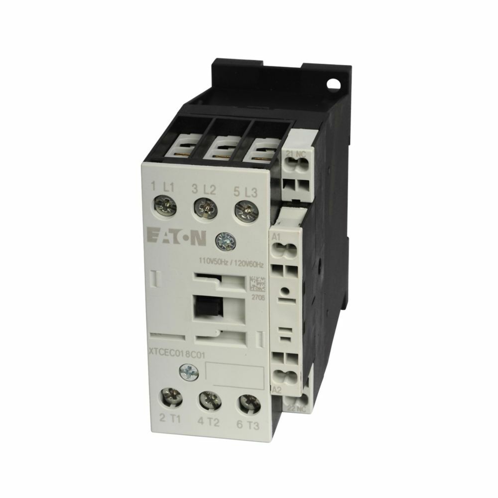 XTCEC025C01TD Full Voltage Non-Reversing IEC Contactor, 24 V DC V Coil, 25 A, 1NC Contact, 3 Poles