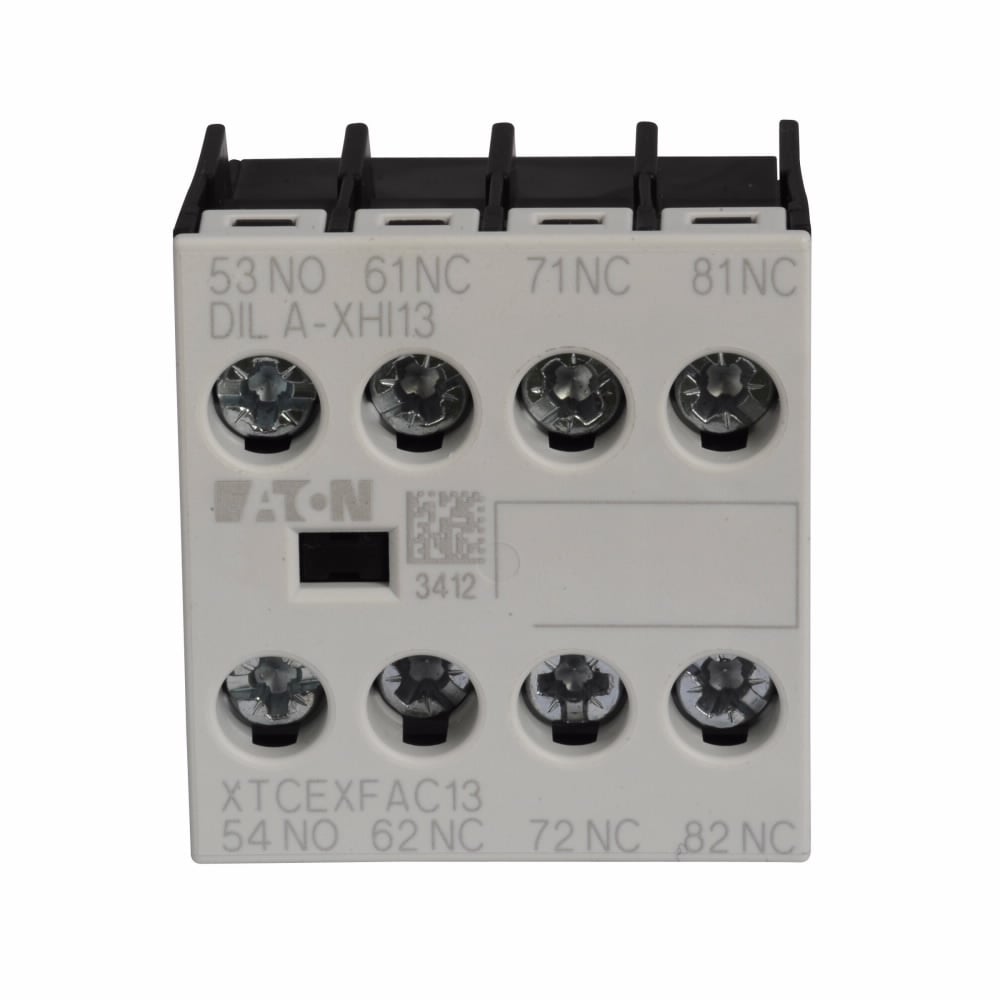 XTCEXFAC13 4-Pole Auxiliary Contact, 500 V AC, 1.5 to 6 A, 4 Contacts