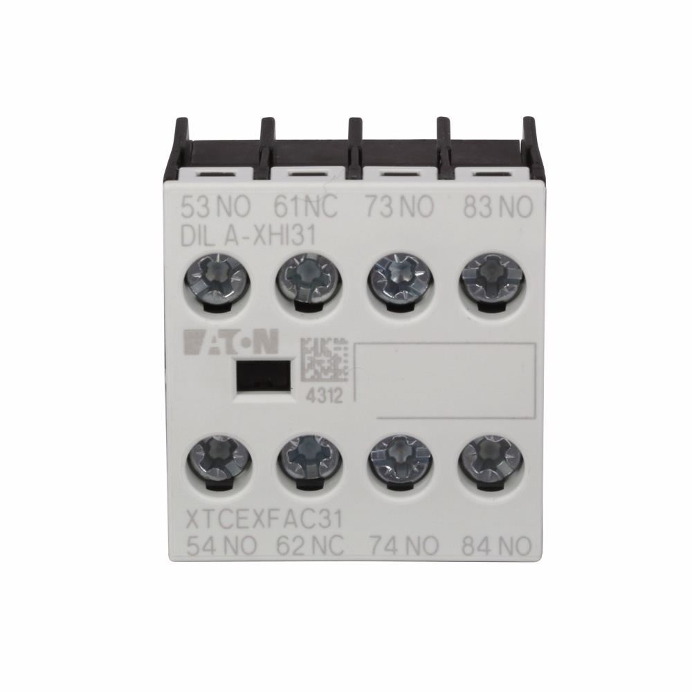 XTCEXFAC31 4-Pole Auxiliary Contact, 500 V AC, 1.5 to 6 A, 4 Contacts