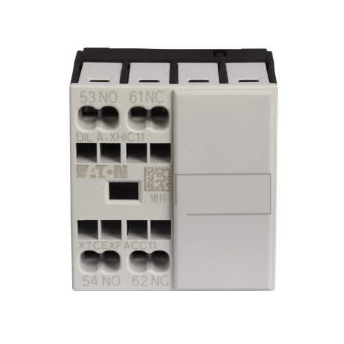 XTCEXFACC11 2-Pole Type XTCEX Auxiliary Contact, 600 VAC, 220 VDC, 16 A, 2 Contacts