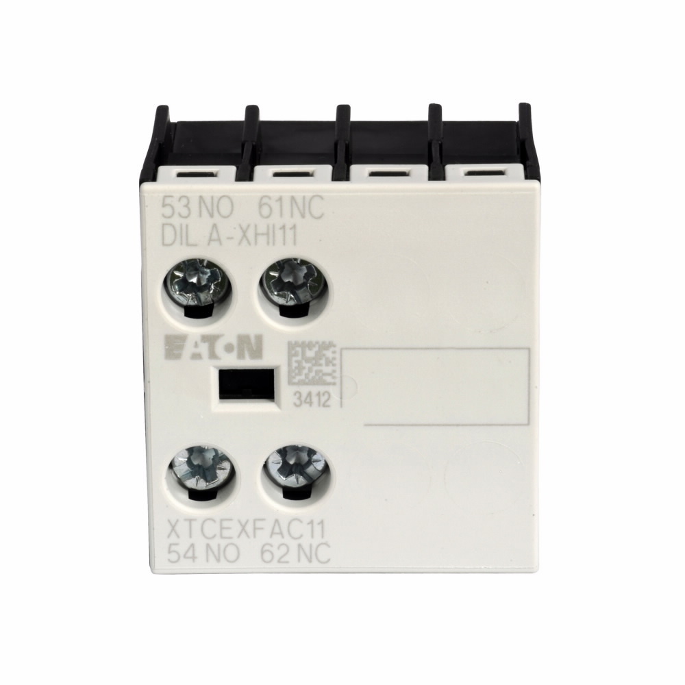 XTCEXFDC11 2-Pole Auxiliary Contact, 600 VAC, 220 VDC, 16 A, 2 Contacts