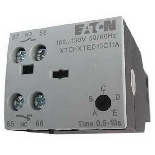 XTCEXTEEC11A Electric Timer Module, For Use With XTCE Series B and C-Frame IEC Contactor and XTRE10B Series Control Relay