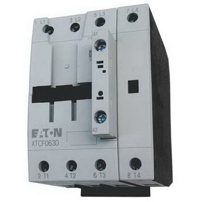 XTCF080D00A D-Frame Full Voltage Non-Reversing IEC Contactor, 110 V AC at 50 Hz, 120 V AC at 60 Hz V Coil, 80 A, 4 Poles