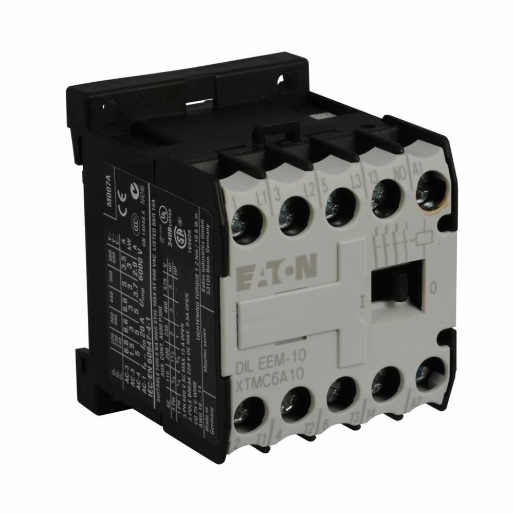 XTMC9A10B Full Voltage Non-Reversing IEC Miniature Contactor, 220/240 V AC V Coil, 8.8 A, 1NO Contact, 3 Poles