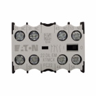 Miniature Contactor Accessory - Auxiliary Contact, Four-pole, Spring cage terminals, 2NO-2NC contact configuration, 10A conventional thermal rating, Front mounting, used with XTRM miniature control relays