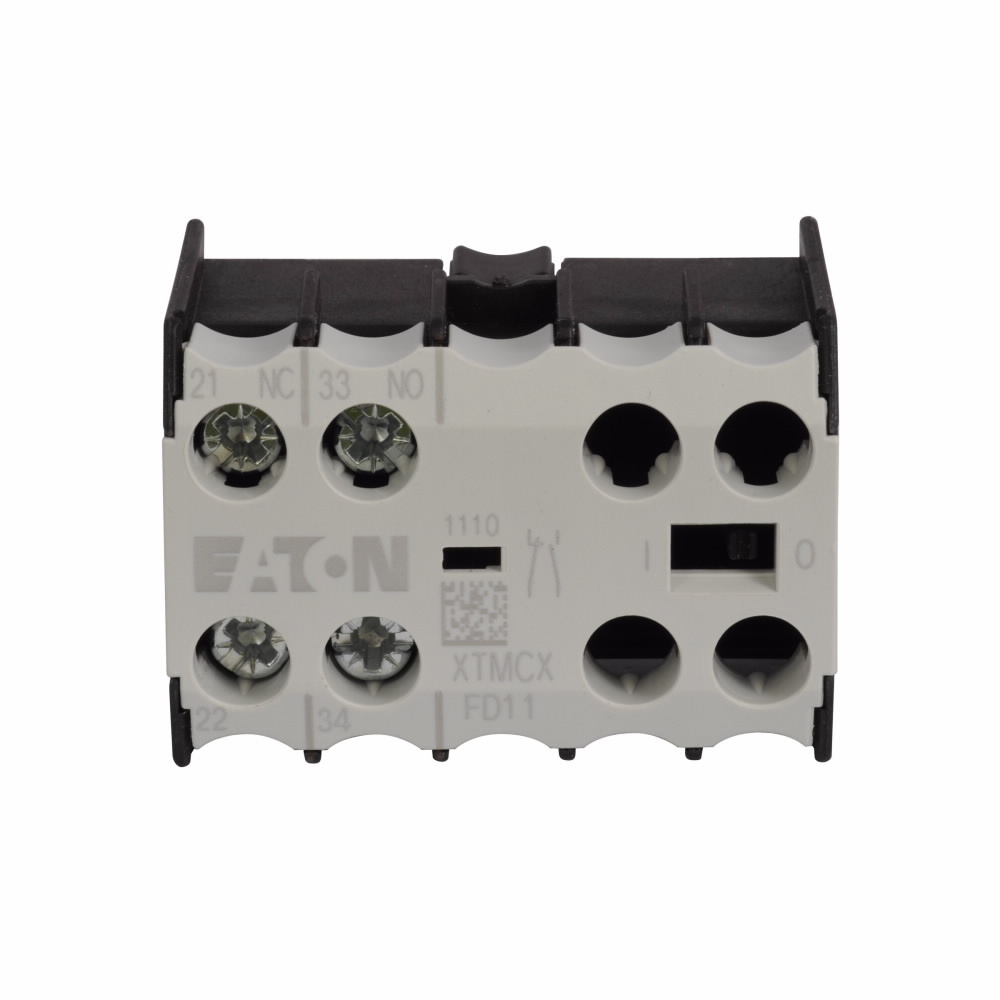 XTMCXFD11 XT Series 2-Pole Type XTMCX Auxiliary Contact, 600 V AC, 10 A, 1NO-1NC Contacts