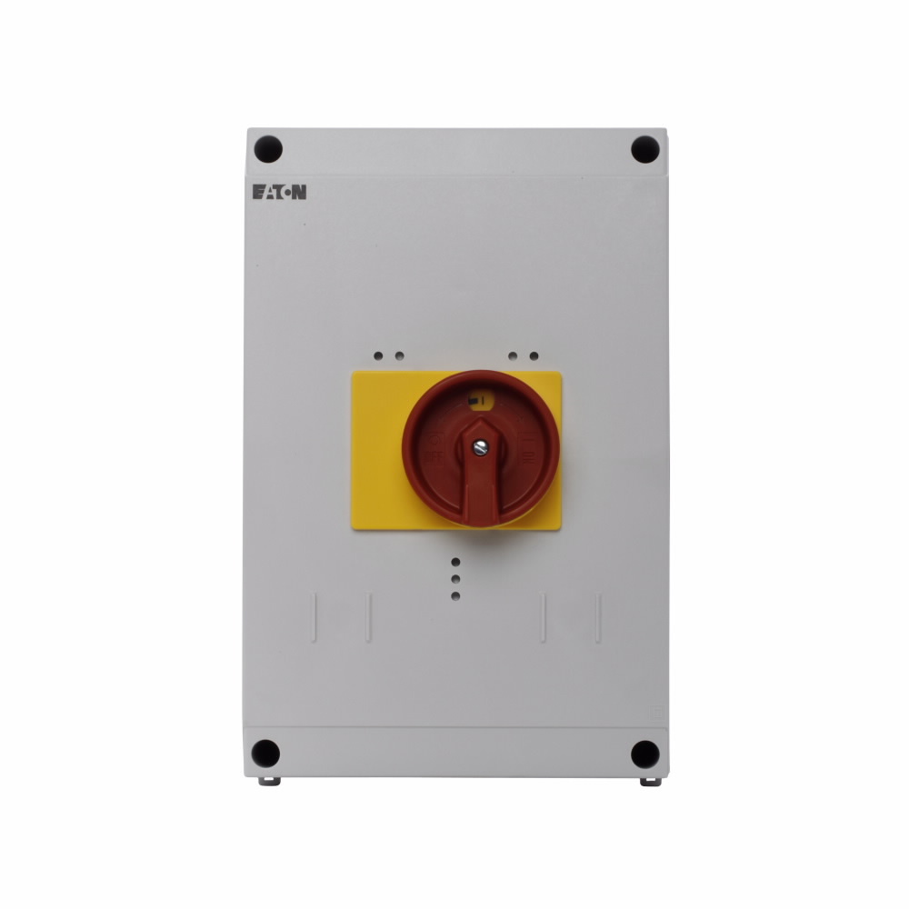 XTPAXENCSD65RY Insulated Enclosure With Red/Yellow Rotary Handle, NEMA 1/12/3R/4X NEMA Rating, 9.45 in H x 6.3 in W x 7.76 in D