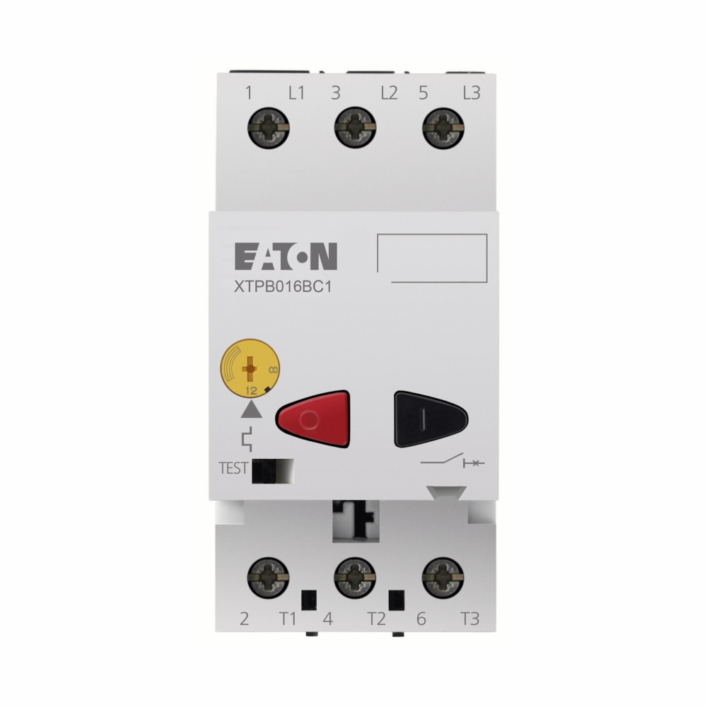 XTPB016BC1 B Frame Motor Protector, ON/OFF Action, 2 Poles, IP20 Enclosure