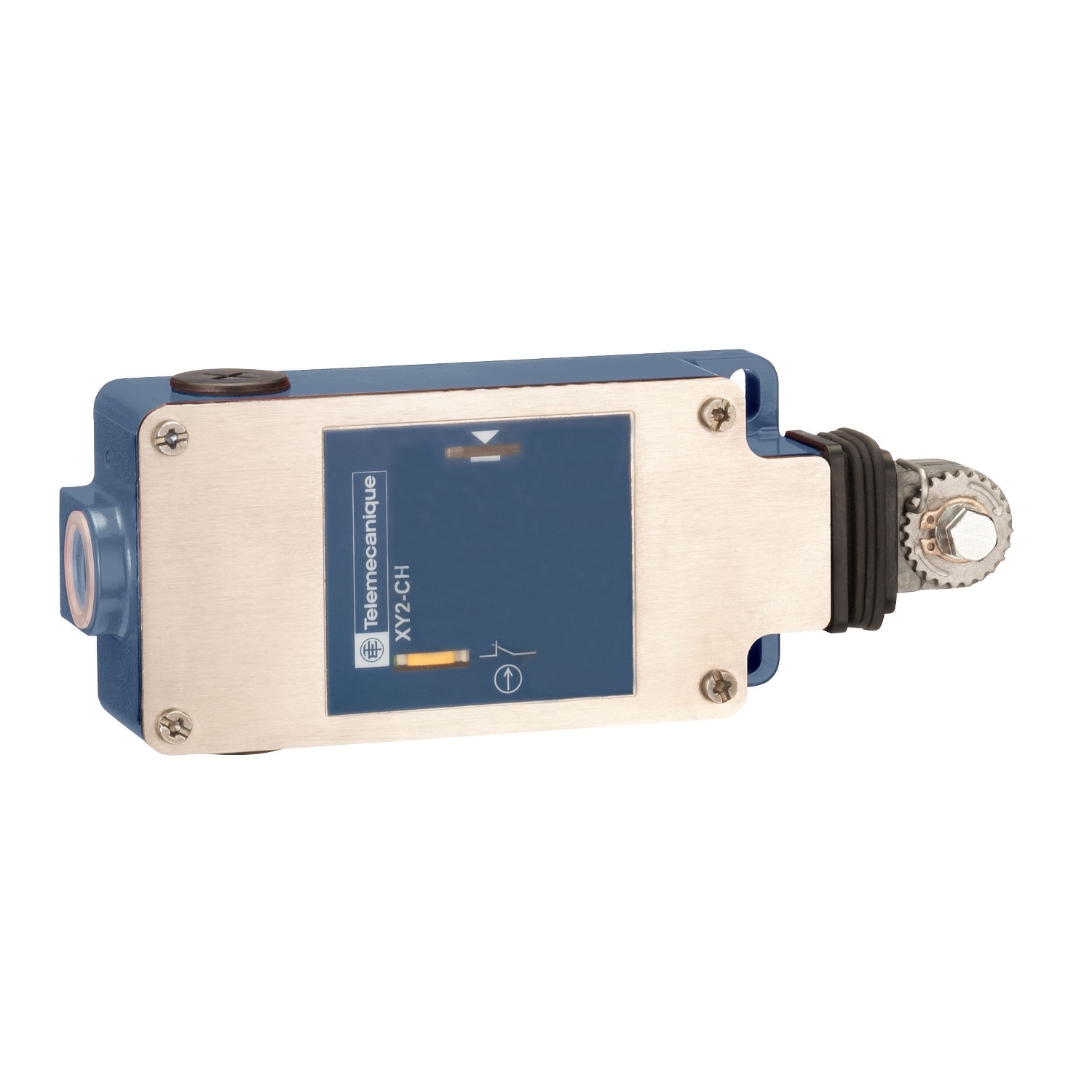 XY2CH33010H7 Preventa XY2-CH Latching Emergency Stop Rope Cable Pull Switch, 240 V AC, 3/10 A, 1NO-1NC Contact